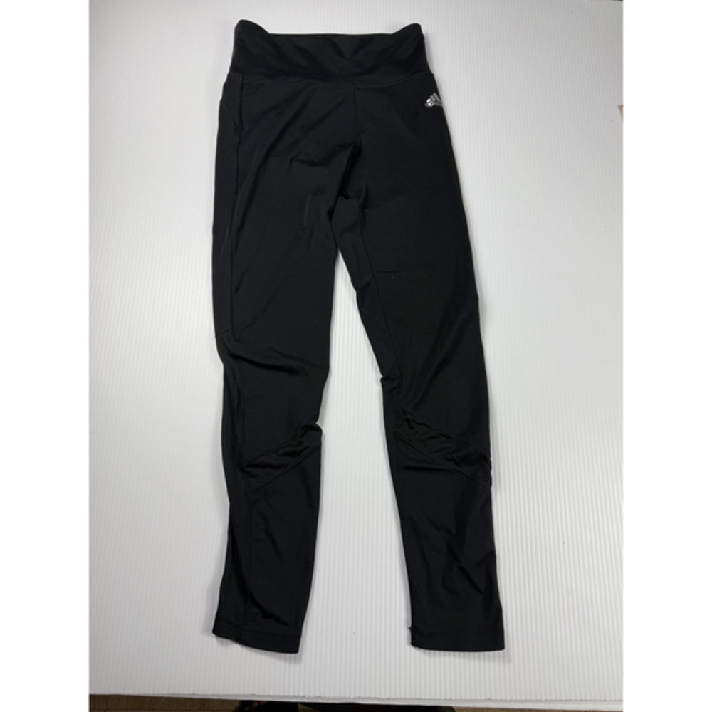 Adidas Climalite Training Leggings Athletic Workout Black Mesh Panels S